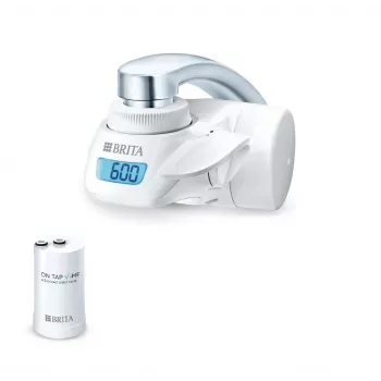 BRITA vandens filtras čiaupui 1.2023.0413, 3 režimai, 5 pakopų kasetė, 600 l talpa, baltas, 5 čiaupo adapteriai