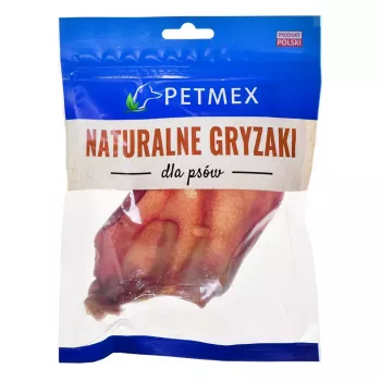 PETMEX kiaulės ausis 40 g — natūralus kramtomas skanėstas šunims dantų priežiūrai