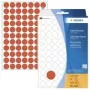 HERMA nuolatiniai lipdukai - Raudoni - 13 mm apvalūs - 2464 lipdukai (32 lapai x 77) (2232)