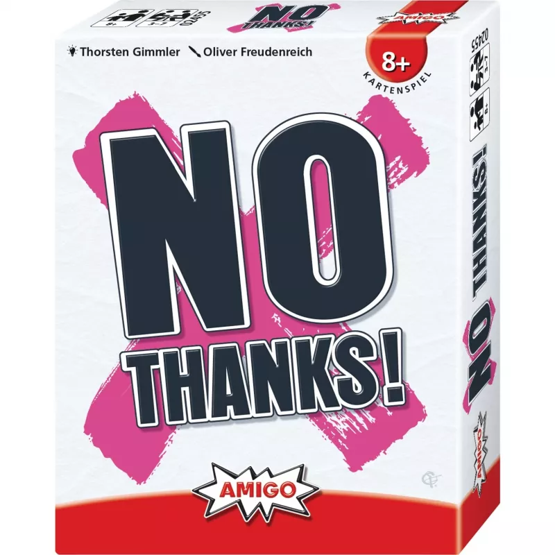Stalo žaidimas „No Thanks“ (liet. „Ačiū, nereikia“)