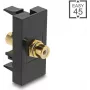 DELOCK Cinch (RCA) mova adapteris, moteriškas–moteriškas, auksuotas – 90956