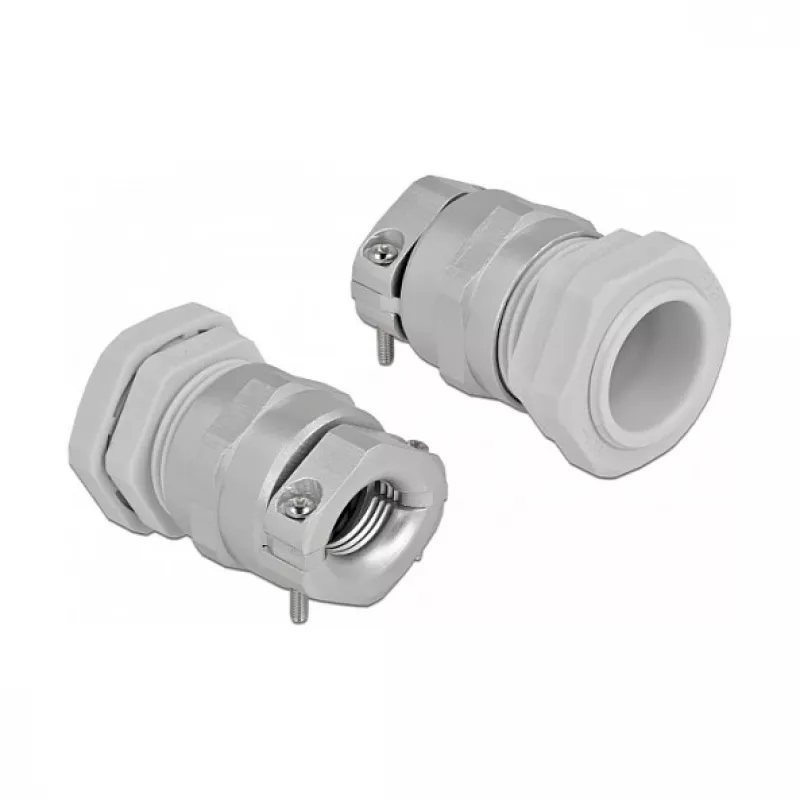 Kabelio įvadas DeLOCK 60360 pilkas metalas plastikas 1 vnt.