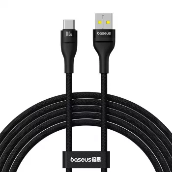Baseus Flash 2 USB A į USB C greito įkrovimo laidas 2 m 100 W juodas