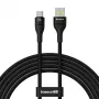 Baseus Flash 2 USB A į USB C greito įkrovimo laidas 2 m 100 W juodas