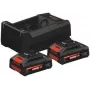 Bosch 2x EXBA18V-40+ GAL 12V/18V-80 1600A0373J Įkroviklis ir akumuliatoriai 18 V 4