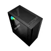 Korpusas GEMBIRD CCC-FC-4000 Midi Tower juodas, grūdintas stiklas, RGB apšvietimas, ATX/Micro-ATX/ITX