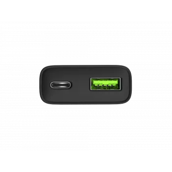 Maitinimo adapteris NATEC Ribera NUC-2377 — 1×USB-A, 1×USB-C, 3 A išėjimas