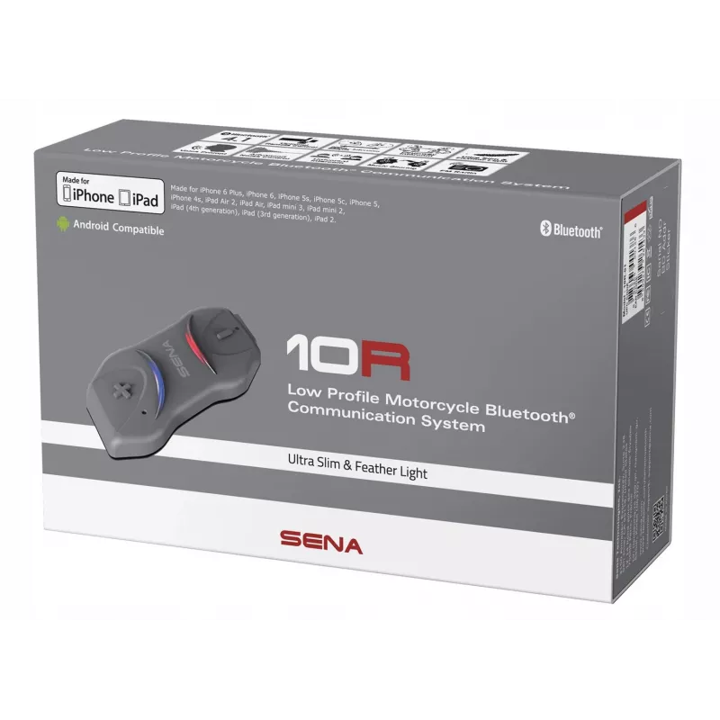 Šalmo komunikacinė sistema Sena SENA 10R Single Black 10R-02