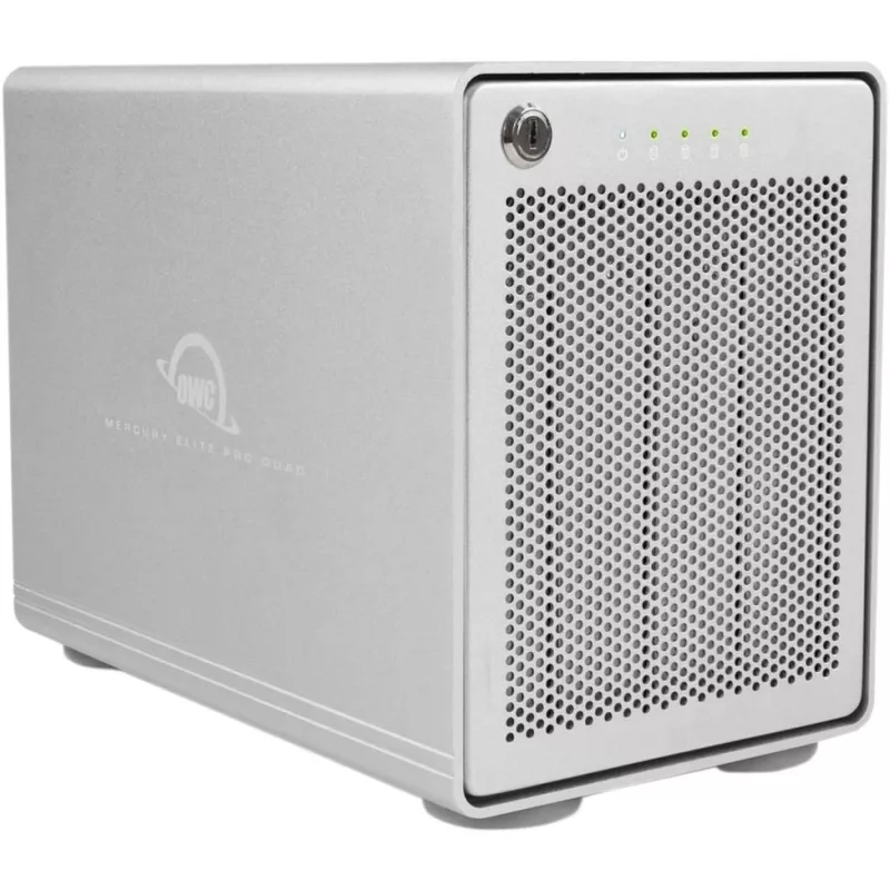 Mercury Elite Pro Quad, diskų korpusas, sidabro spalvos, USB 3.2 Gen 2, RAID paruoštas
