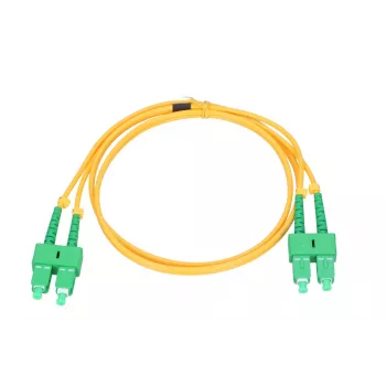 Extralink Patch Cord SC/APC-SC/APC, vienmodis, duplex, G657A, 3 mm, 2 m
