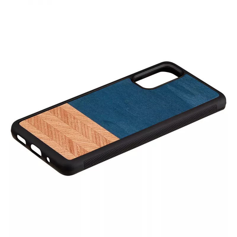 man and wood Galaxy S20 dėklas denim juodas