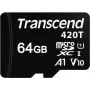 Transcend atminties kortelė 64 GB UHS-I / Class10 microSDXC (TS64GUSD420T)