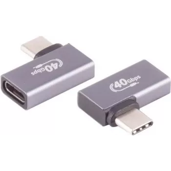 USB-C adapteris ShiverPeaks 13-60001 90° kampu lenktas (kairėn/dešinėn)