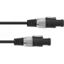 Garsiakalbio kabelis Omnitronic 3022120N 2x2,5 mm², 10 m, juodas