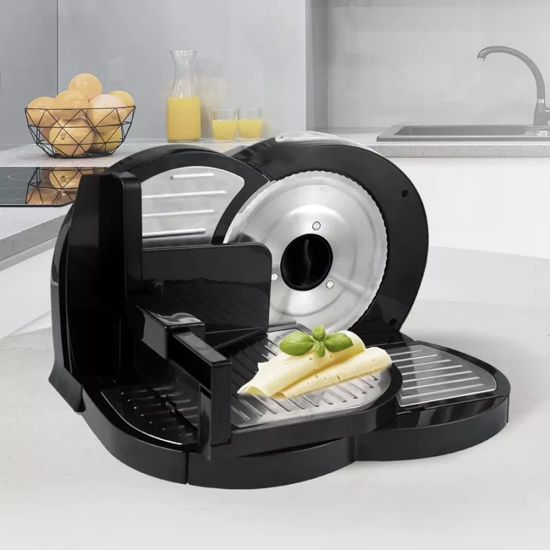 Pjaustyklė Maestro MR-591 – elektrinė virtuvinė pjaustyklė, modelis MR-591, juoda