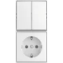BUSCH JAEGER Kombinuotas svirtinis jungiklis 2601/5/20 EAPBJ-524 (2TKA00005538)