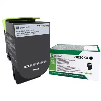 Kasetė su toneriu Lexmark 71B20K0 3000 puslapių Juoda