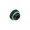 Jungtis BitsPower BP-MBWP-C06V2 — Žalvarinis matinės juodos spalvos aušinimo skysčio jungtis, 18×18×10 mm