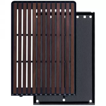 Korpusas Lian Li A3-mATX Wood Edition – riešutmedžio priekinis skydelis, juodas