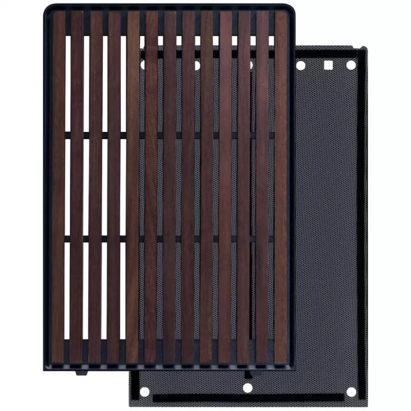 Korpusas Lian Li A3-mATX Wood Edition – riešutmedžio priekinis skydelis, juodas