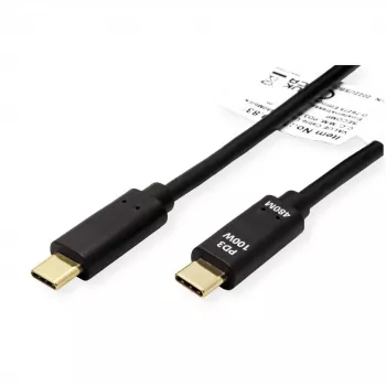 ROTRONIC-SECOMP VALUE USB-C laidas, 24 kontaktų USB-C (vyriškas) į 24 kontaktų USB-C (vyriškas)