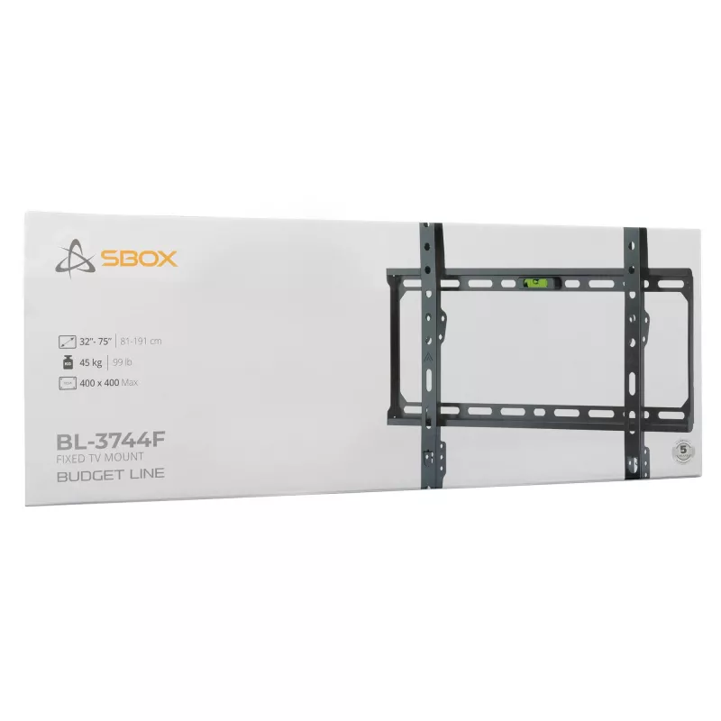 Sbox BL-3744F fiksuotas televizoriaus laikiklis (32-75 col./45kg/400x400)