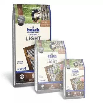 Sausas šunų maistas Bosch LIGHT 12,5 kg – suaugusiems, vištiena, 20% baltymų, 6% riebalų, sąnarių palaikymas, veterinarinė dieta