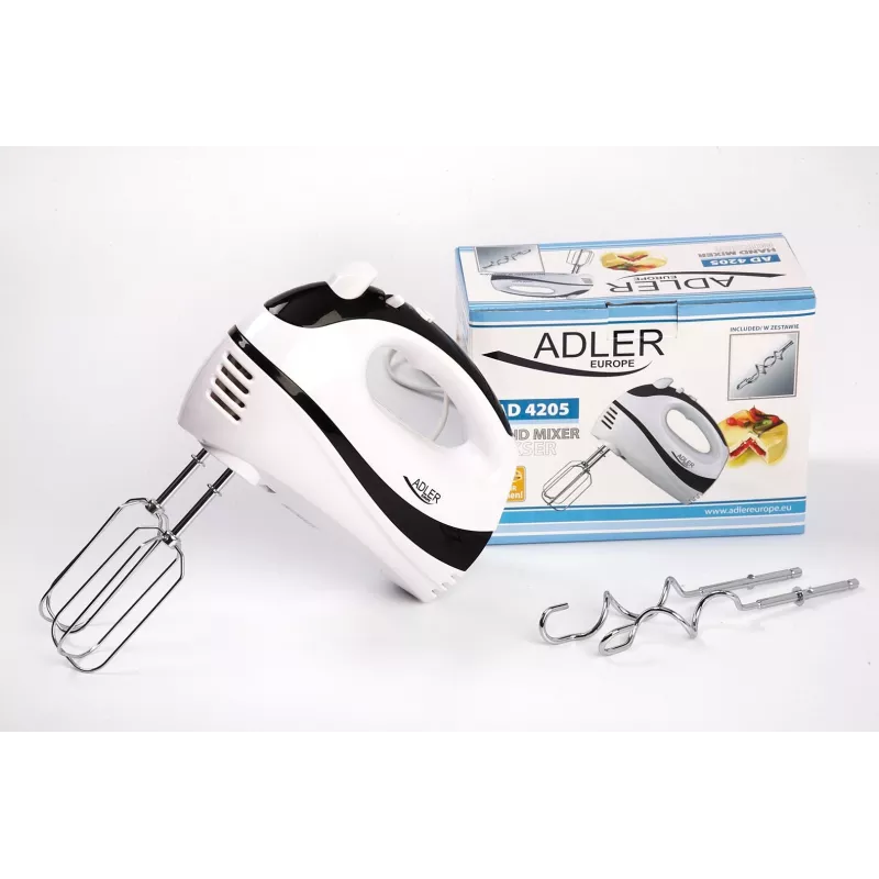 Adler AD 4205 rankinis plaktuvas juodas, baltas 300 W