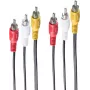 Vaizdo kabelio adapteris ShiverPeaks BS90024-5 5m 3 x RCA
