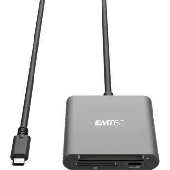 Kortelių skaitytuvas Emtec ECCAREADT610C USB 3.1 pilka