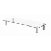 GEMBIRD MS-TABLE-GM-01 stiklinis monitoriaus stovas, juodas, 580×210×90 mm