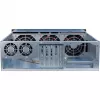 Inter-Tech 3U-30255 Rack Juodas, Nerūdijantis plienas