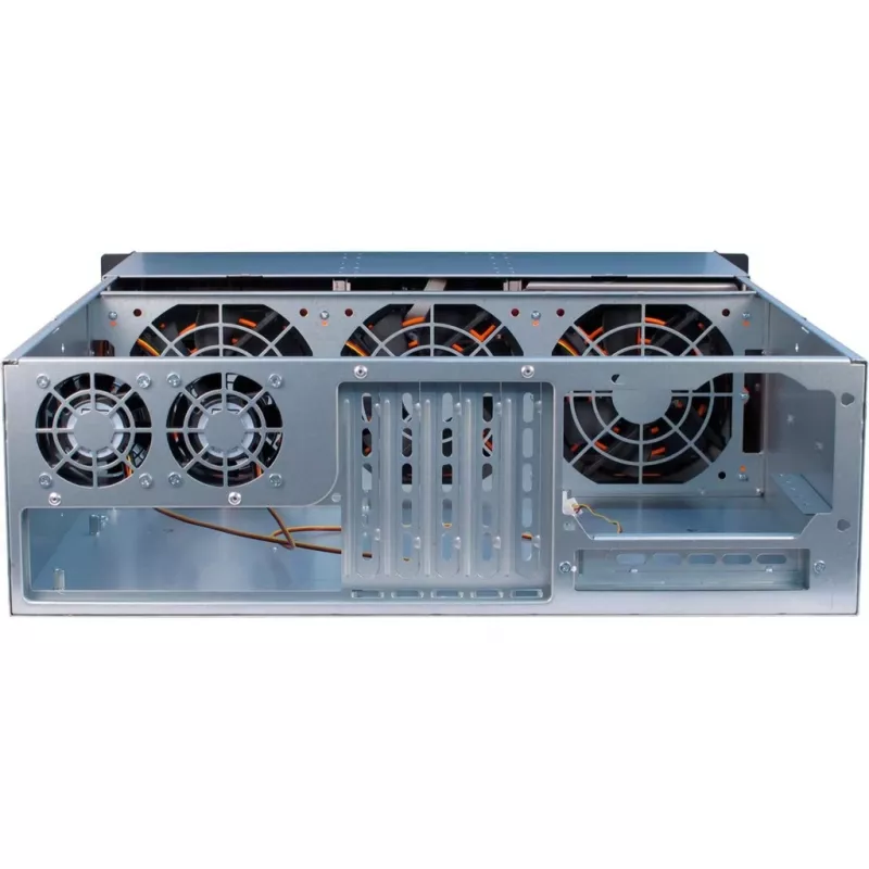 Inter-Tech 3U-30255 Rack Juodas, Nerūdijantis plienas