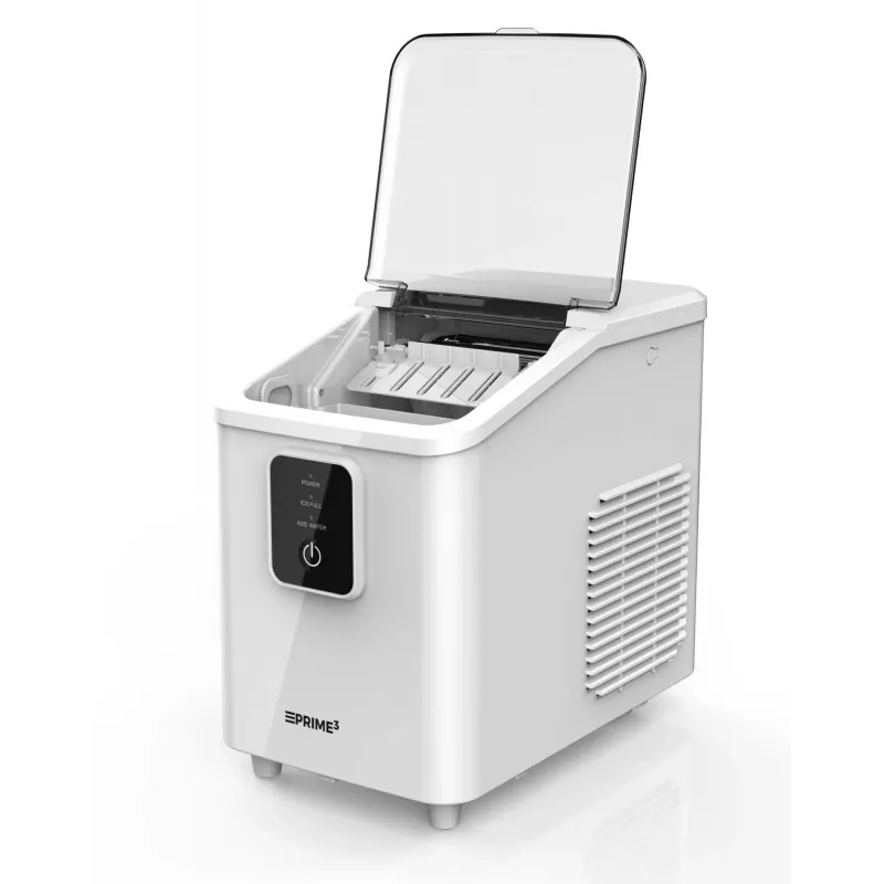 Nešiojamas ledo gaminimo aparatas PRIME3 SIM31 – 1,7 L bakas, 12 kg/24h, 120 W, R600A, sidabrinis