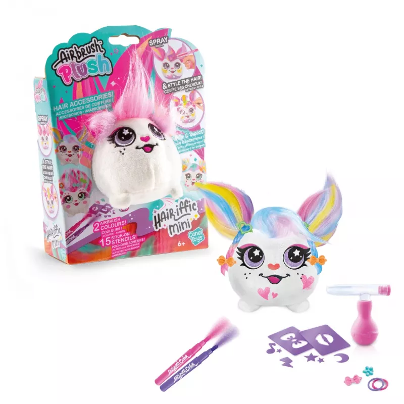 Canal Toys Airbrush Plush AIR038 dažymo ir šukuosenų žaislas, minkštas, įvairiaspalvis
