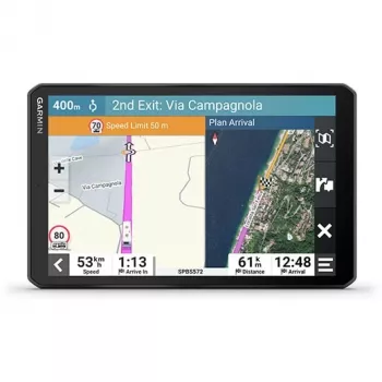 Navigatorius GARMIN Camper 895 fiksuotas 8 colių TFT ekranas 1280x800, 32GB, microSD, vidinė antena, liečiamas ekranas, juodas