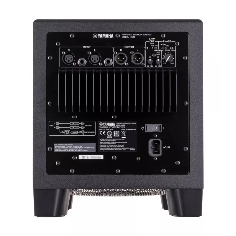 Yamaha HS8S juodas žemų dažnių garsiakalbis 150 W