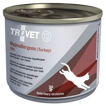 TROVET Hypoallergenic TRD su kalakutiena - šlapias ėdalas katėms - 200g
