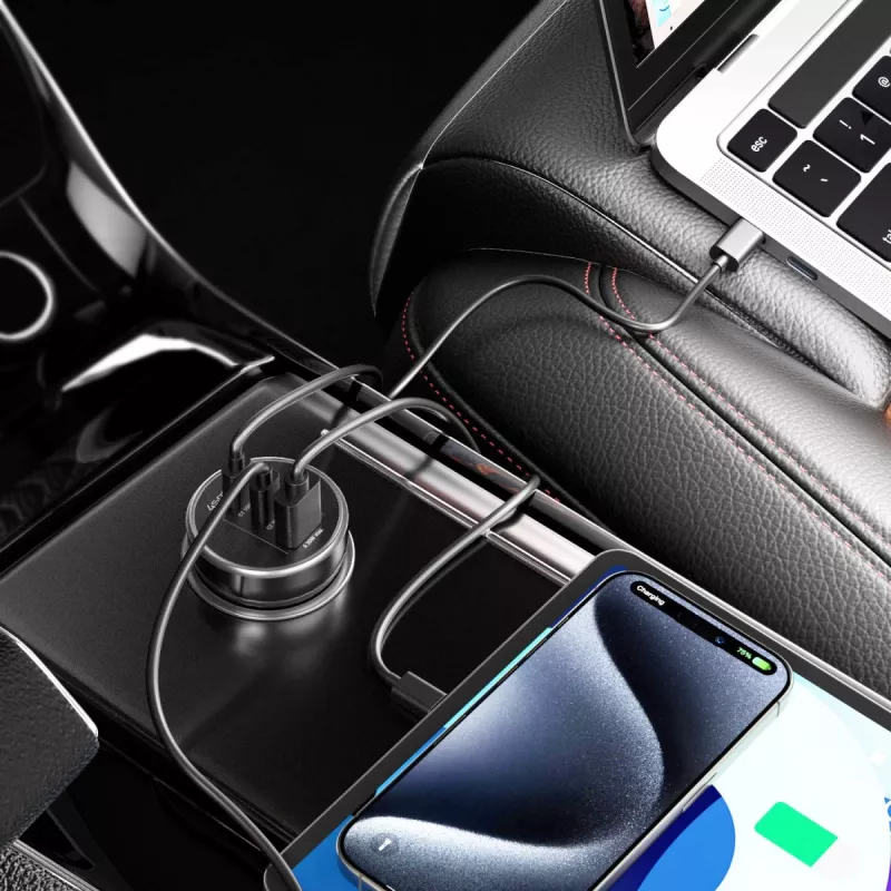 Automobilinis įkroviklis 4smarts VoltRoad Ultimate 160W juodas (541224)