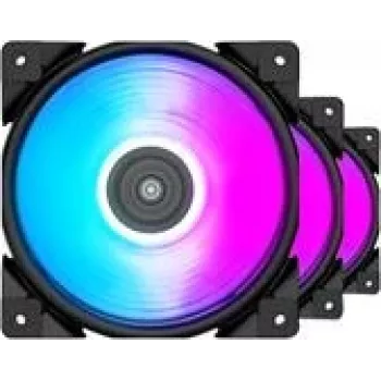 120 mm PCCOOLER HALO-RGB-3I1 kompiuterio ventiliatorius, 1000–2000 RPM, RGB apšvietimas