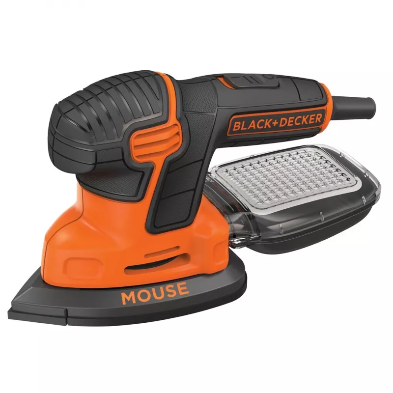 Juostinis šlifuoklis Black & Decker KA2500K-QS, 120 W, 2 mm orbita, 135×95 mm lakštas, 230 V, 2 m laidas