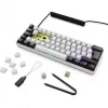 Sharkoon SGK50 S4 klaviatūra USB QWERTZ vokiška balta RGB LED 60%