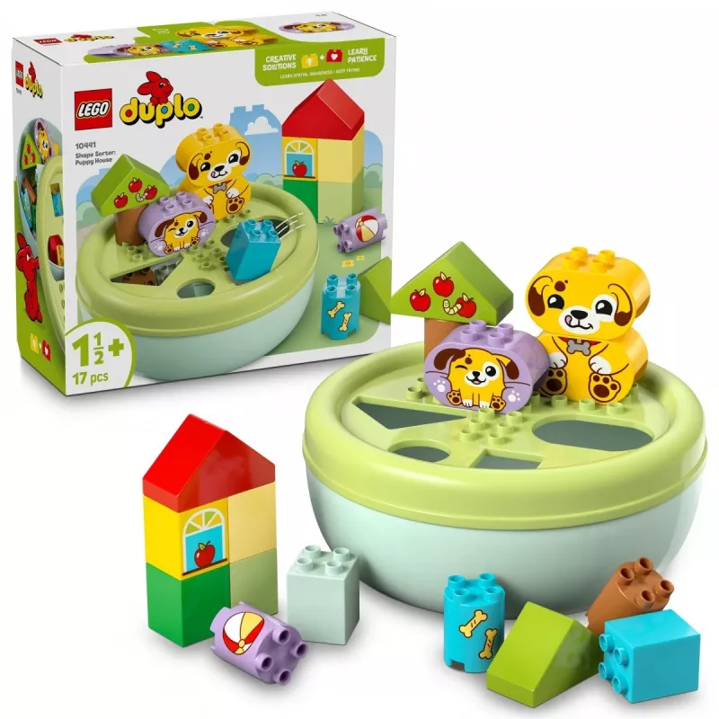 Konstrukcinis žaislas LEGO DUPLO Formų rūšiuotojas Šuniuko namelis 10441, 17 dalių, nuo 1½ iki 5 metų