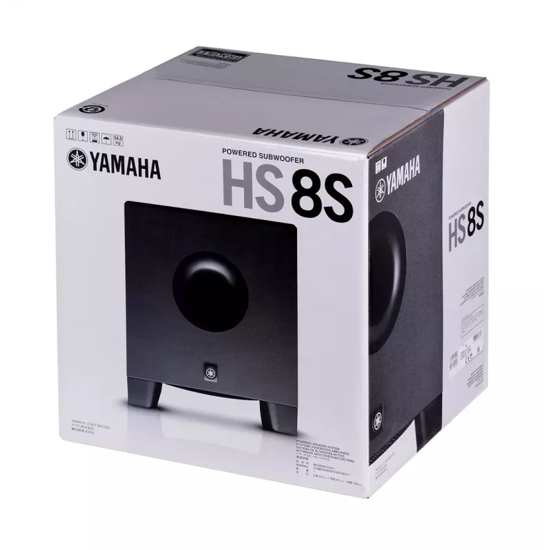 Yamaha HS8S juodas žemų dažnių garsiakalbis 150 W