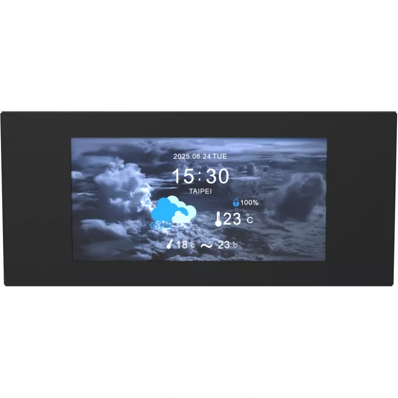 LCD skydelio rinkinys Thermaltake View 600 TG 6.0 colių juodas – vidinis ekrano modulis PC korpusui