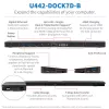 USB-C dokas, Trigubas ekranas - 4K HDMI & DP, VGA, USB 3.2 Gen 1, USB-A/C šakotuvas, GbE, 100W PD įkrovimas