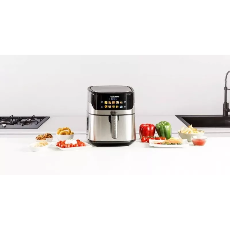 Oro gruzdintuvė Taurus Air Fry 7S 1600 W 6,5 L, nerūdijantis plienas, 8 programos, 80–200 °C, jutiklinis valdymas