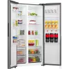Gorenje HZF55082 NRS917E41XWD G400, Laisvai pastatomas šaldytuvas su šaldikliu, American door, Pilka, 2 durys, Liečiamas valdymas, LED