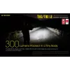 Rankinis žibintuvėlis Nitecore TIKI LE — 300 lm, įkraunamas per USB, polikarbonatas, IP66, atsparus smūgiams, 10,5 g, 55 mm, Juoda