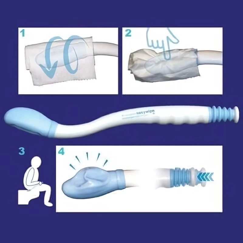 Nešiojamas intymios higienos prietaisas SUNDO 60336 Easywipe – 410 mm, baltas, sulankstomas asmeninis valymo įrankis